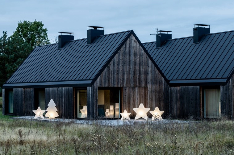 Ozdoby świąteczne Monumo na tarasie